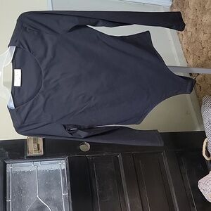 EUC Sculpt Black Long Sleeve Bodysuit. Double Lined Women S SP